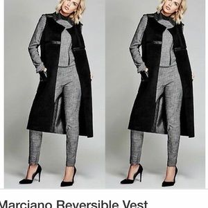 Reversible black long Marciano vest